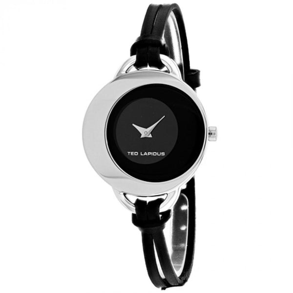 Ted Lapidus Women's A0446RNNN Classic Black Leather Watch