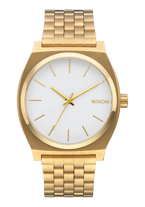 Time Teller Watch (Gold/White)