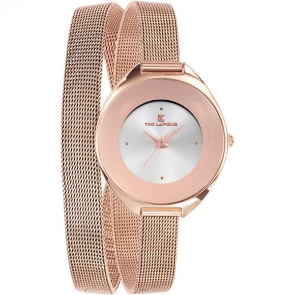 Ted Lapidus Women's A0549RBPX Classic Rose Gold-Tone Stainless Steel Watch