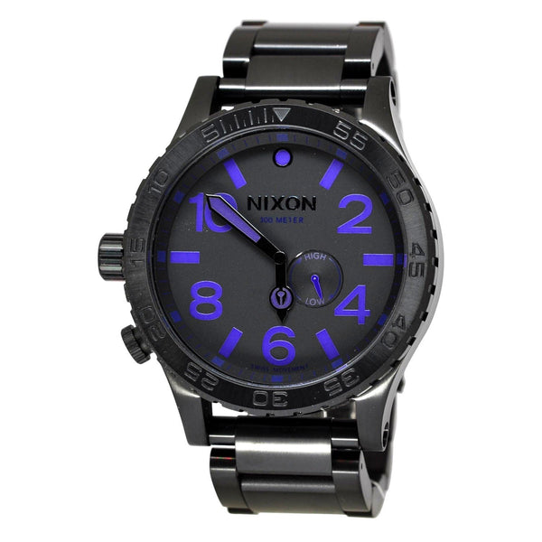 Nixon Men's A057-714 51-30 Tide Black Stainless Steel Watch