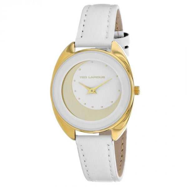 Ted Lapidus Women's A0629BAPF Classic White Leather Watch