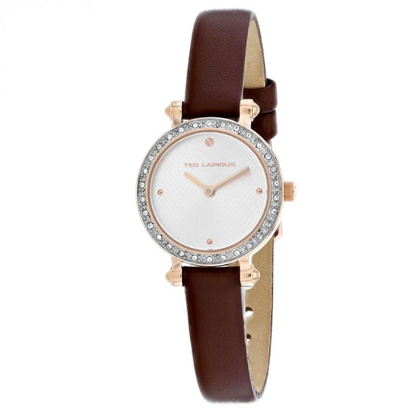 Ted Lapidus Women's A0680UBPM Classic Brown Leather Watch