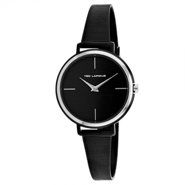 Ted Lapidus Women's A0712NNIX Classic Black Stainless Steel Watch
