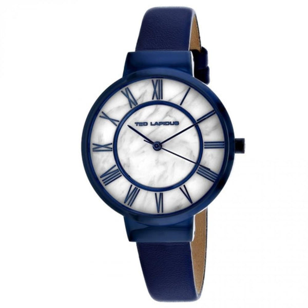 Ted Lapidus Women's A0713KARB Classic Blue Leather Watch