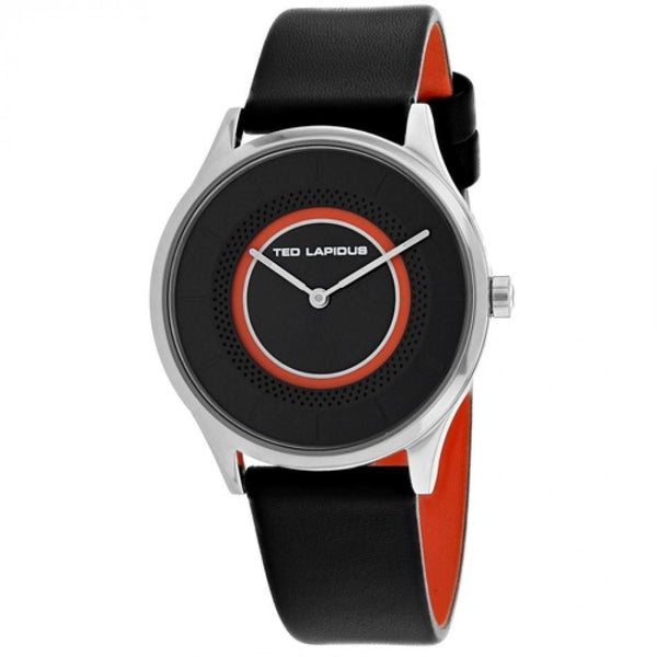 Ted Lapidus Women's A0715ININ Classic Black Leather Watch