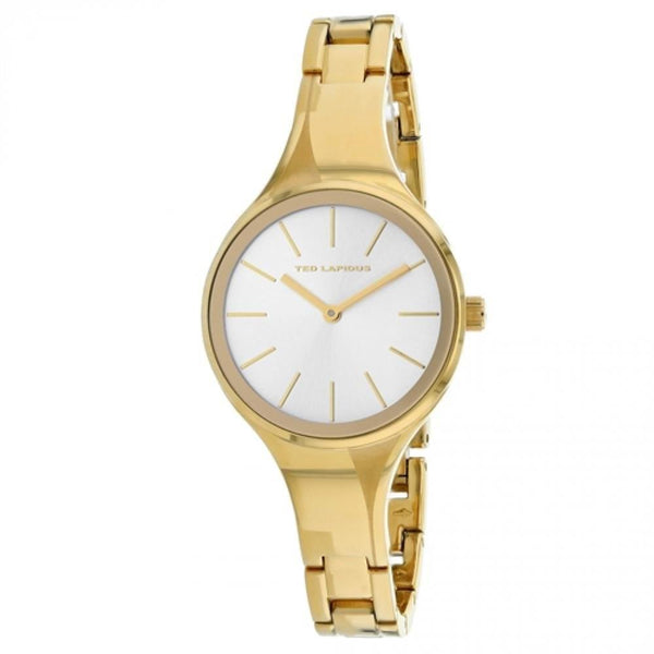 Ted Lapidus Women's A0722PBIW Classic Gold-Tone Stainless Steel Watch