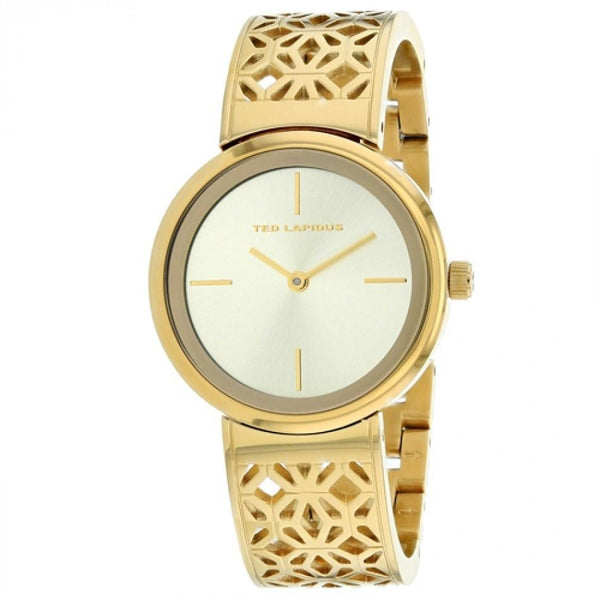 Ted Lapidus Women's A0729PTIW Classic Gold-Tone Stainless Steel Watch