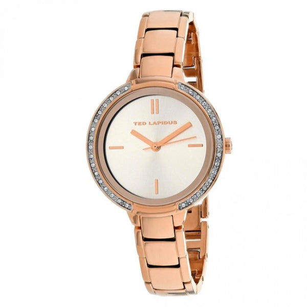 Ted Lapidus Women's A0730URIX Classic Rose gold Stainless Steel Watch
