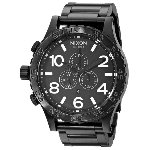 Nixon Men's A083-001 51-30 Chronograph Black Stainless Steel Watch