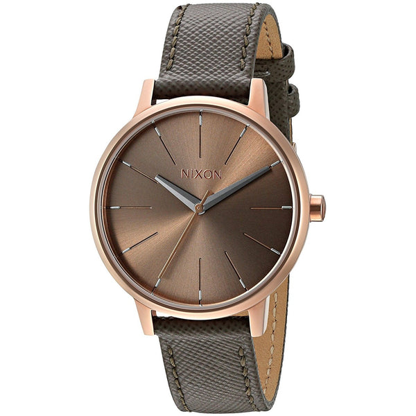 Nixon Women's A108-2214 Kensington Black Leather Watch