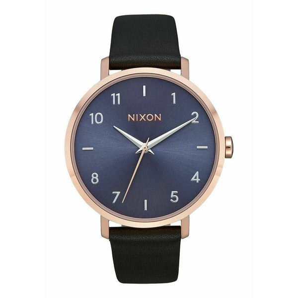 Nixon Women's A1091-2763 Arrow Black Leather Watch