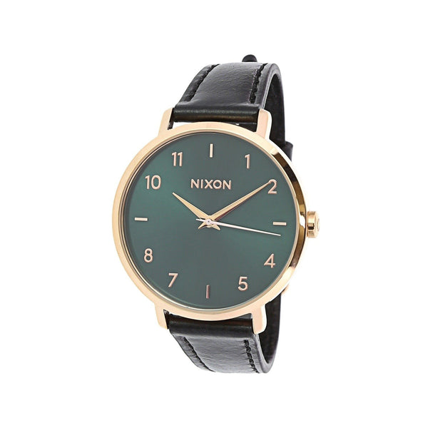 Nixon Women's A1091-2805 Arrow Black Leather Watch