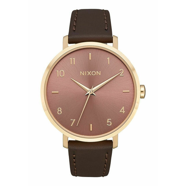 Nixon Women's A1091-3006 Arrow Brown Leather Watch