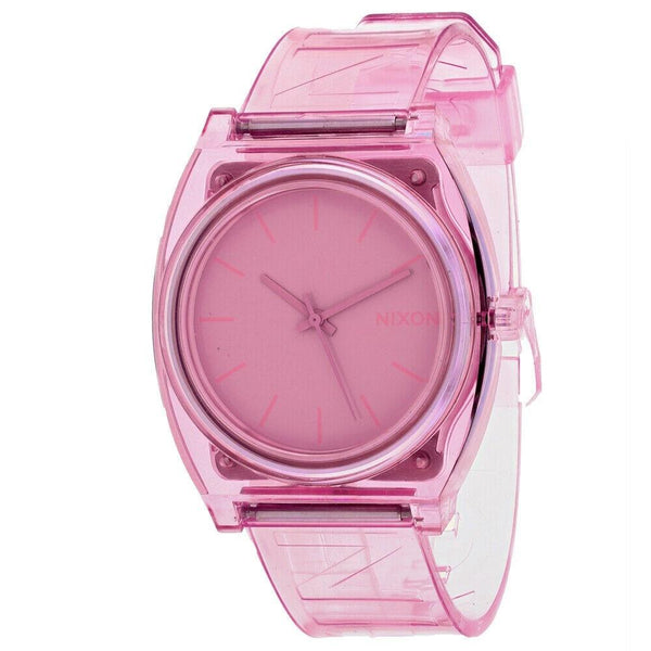 Nixon Women's A119-3146 Time Teller Pink Silicone Watch