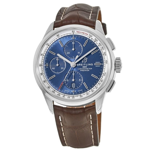Breitling Men's A1331535-CA19-1017P Premier  Chronograph Brown Leather Watch