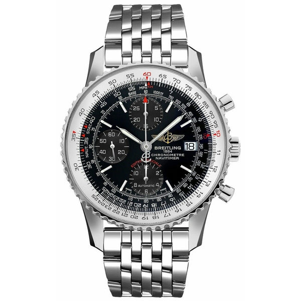Breitling Men's A1332412-BF27-451A Navitimer Heritage Chronograph Stainless Steel Watch