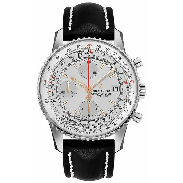 Breitling Men's A1332412-G834-435X Navitimer 1 Chronograph Black Leather Watch