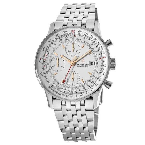 Breitling Men's A1332412-G834-451A Navitimer 1 Chronograph Stainless Steel Watch