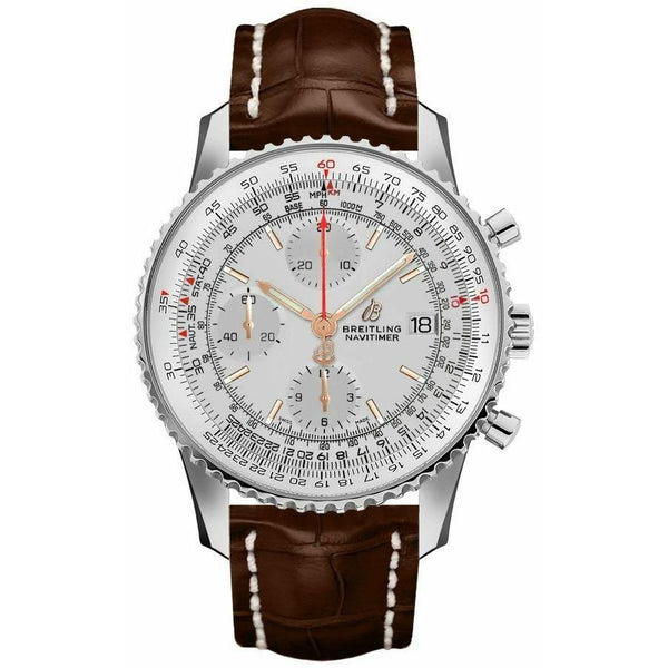Breitling Men's A1332412-G834-739P Navitimer 1 Chronograph Brown Leather Watch