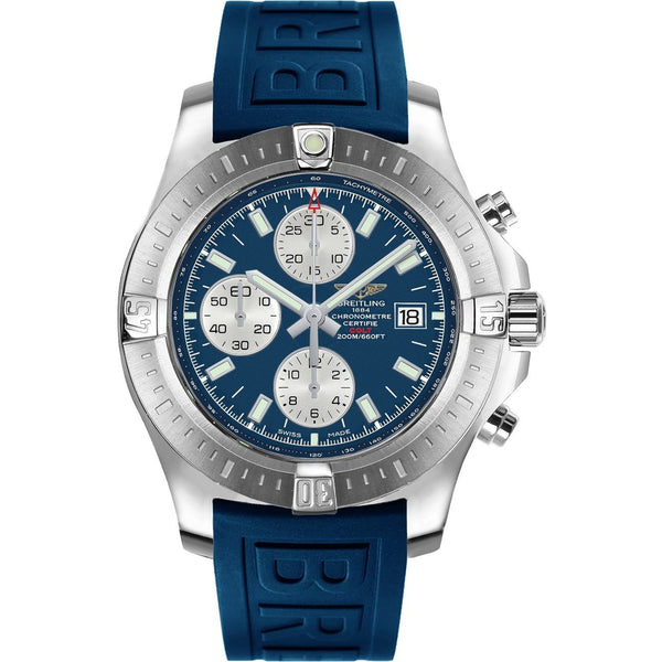 Breitling Men's A1338811-C914-158S Colt Chronograph Blue Rubber Diver Pro III Watch