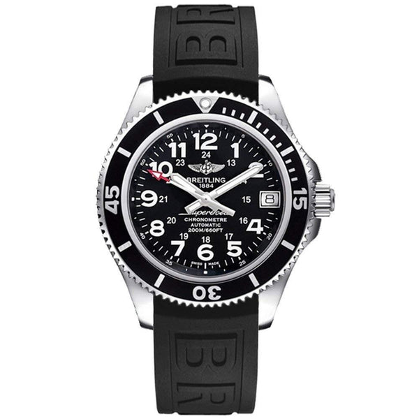 Breitling Unisex A17312C9-BD91-237S Superocean II 36 Black Rubber Watch