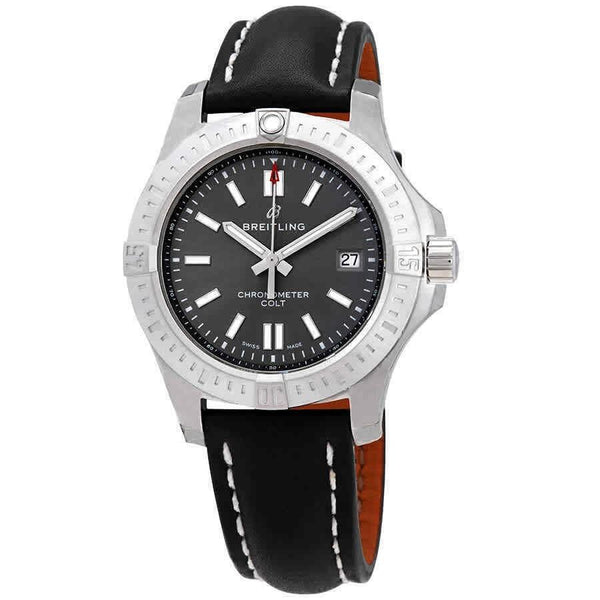 Breitling Men's A1731310-F584-428X Chronomat Colt Black Leather Watch