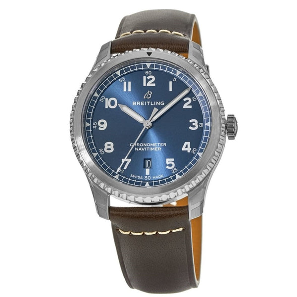 Breitling Men's A1731410-C998-490X Navitimer 8 Brown Leather Watch