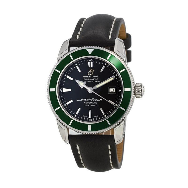 Breitling Men's A1732136-BA61-435X Superocean Heritage 42 Automatic Black Leather Watch
