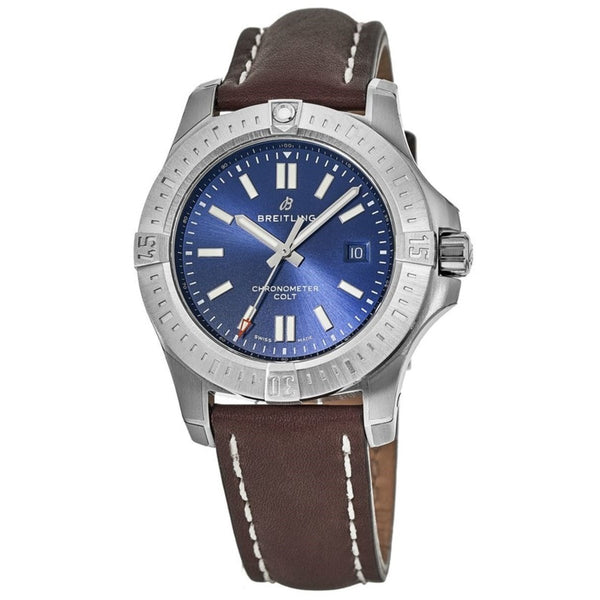 Breitling Men's A1738810-CA06-437X Chronomat Colt Brown Leather Watch