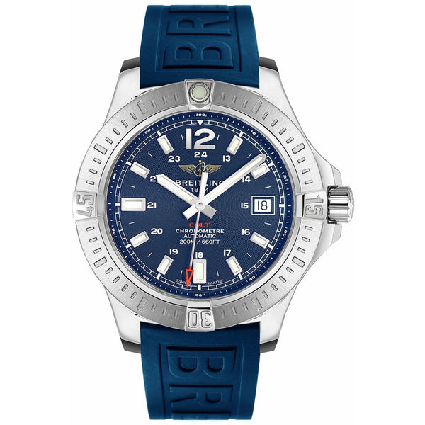 Breitling Men's A1738811-C906-158S Colt Automatic Blue Rubber Watch