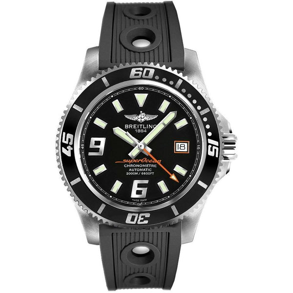Breitling Men's A1739102-BA80-200S Superocean 44 Black Rubber Watch