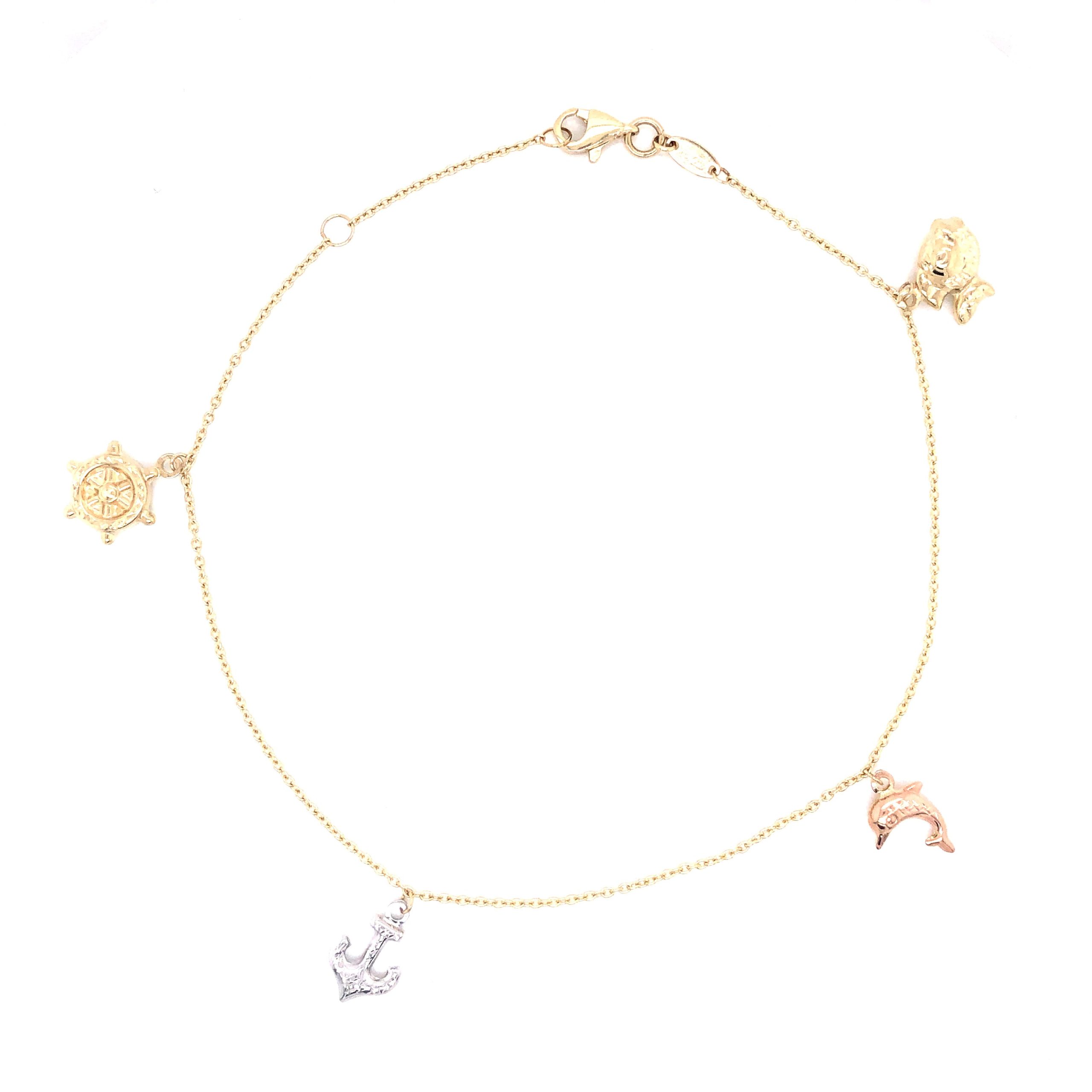 14K Anklet Sea