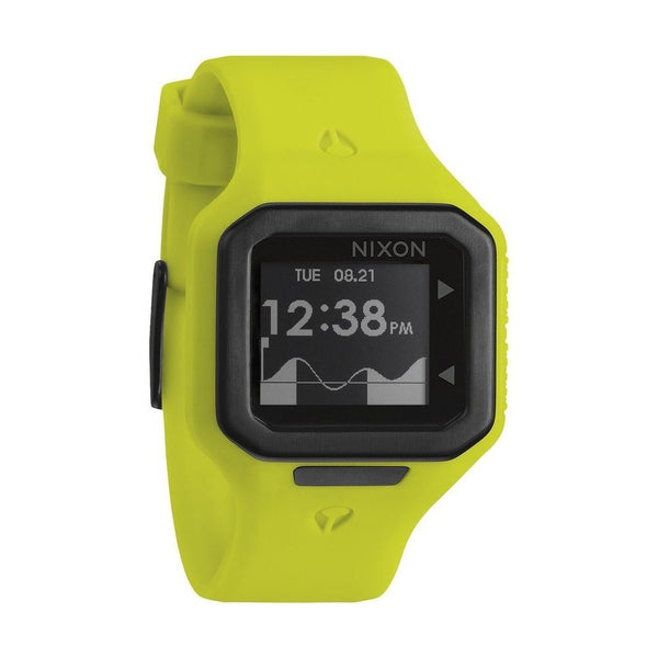 Nixon Men's A316-1262 Supertide Yellow Silicone Watch