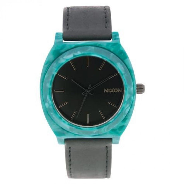 Nixon Women's A328-054 Acetate Black Leather Watch