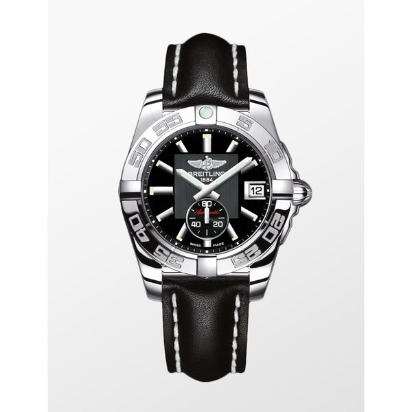 Breitling Women's A3733012-BA33-414X Galactic 36 Black Leather Watch