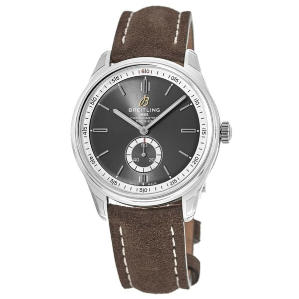 Breitling Men's A3734035-BG98-505X Premier  Brown Leather Watch