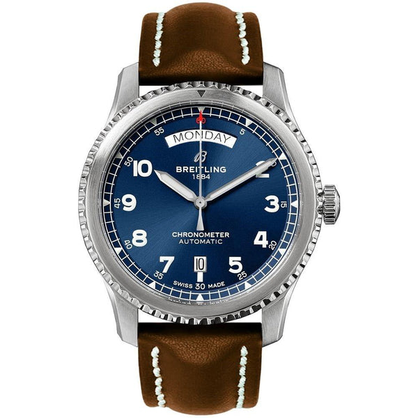 Breitling Men's A4533010-CA10-495X Aviator 8 Brown Leather Watch