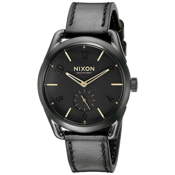 Nixon Women's A459-010 C39 Black Leather Watch