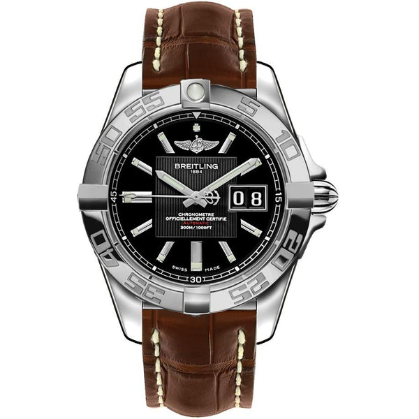 Breitling Men's A49350L2-BA07-725P Galactic 41 Brown Leather Watch