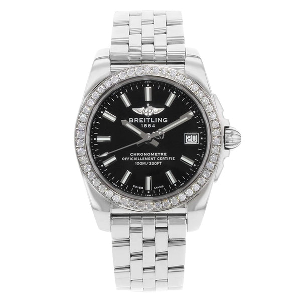 Breitling Men's A7433053-BE08-376A Galactic 36 Stainless Steel Watch