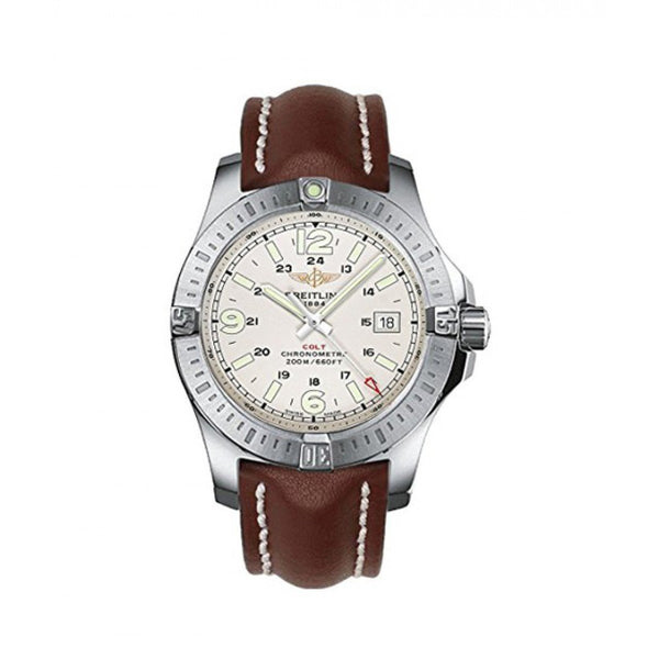 Breitling Men's A7438811-G792-437X Colt Brown Leather Watch