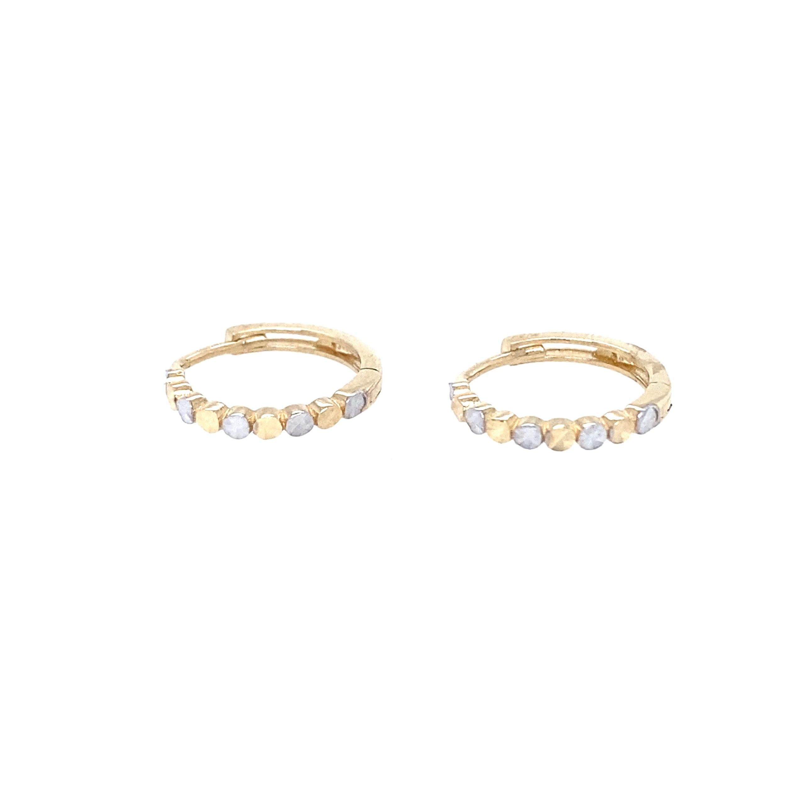 14K Gold 2/t Hoops