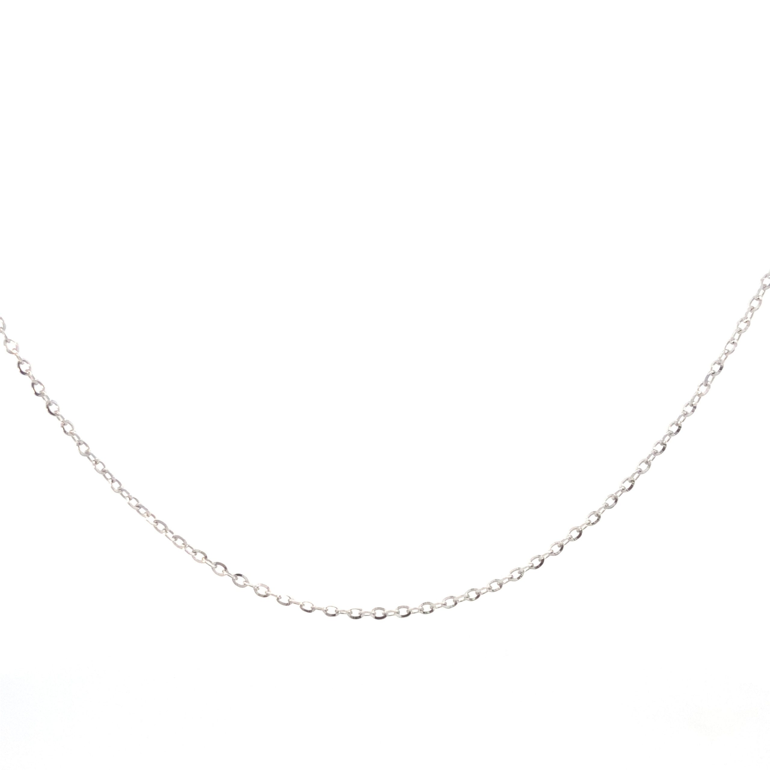 14K Gold White Gold Rolo Chain