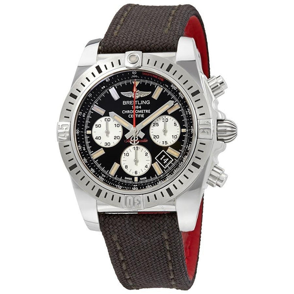 Breitling Men's AB01154G-BD13-101W Chronomat 44 Chronograph Black Fabric Watch