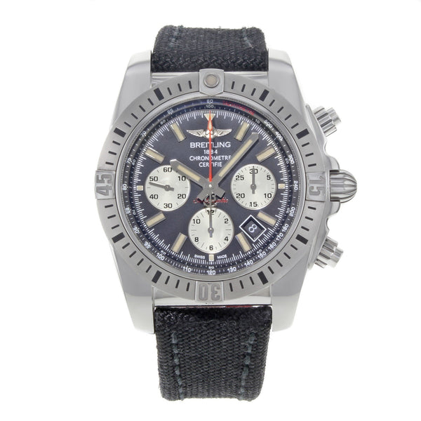 Breitling Men's AB01154G-BD13-1FD Chronomat 44 Chronograph Black Fabric Watch