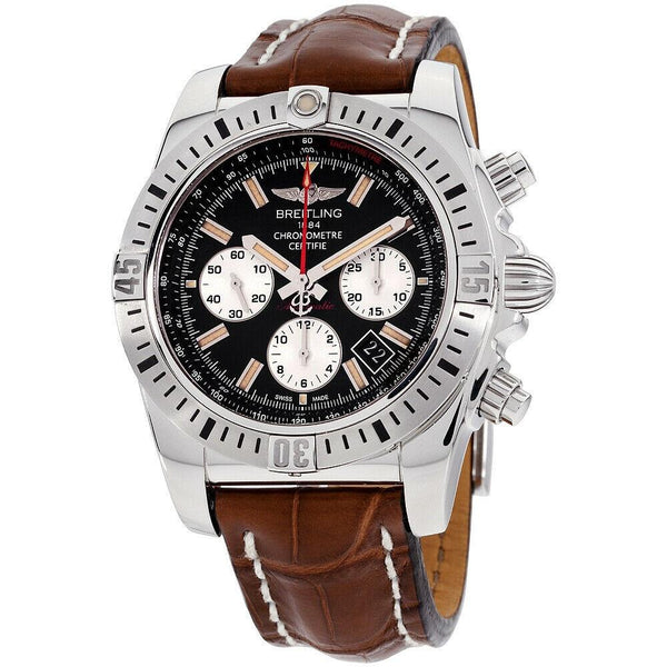 Breitling Men's AB01154G-BD13-739P Chronomat Chronograph Brown Leather Watch