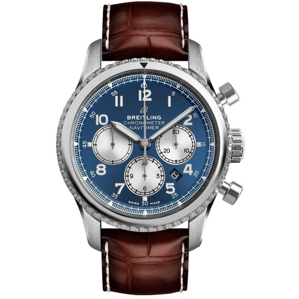 Breitling Men's AB011713-C999-1023P Navitimer 8 Chronograph Brown Leather Watch