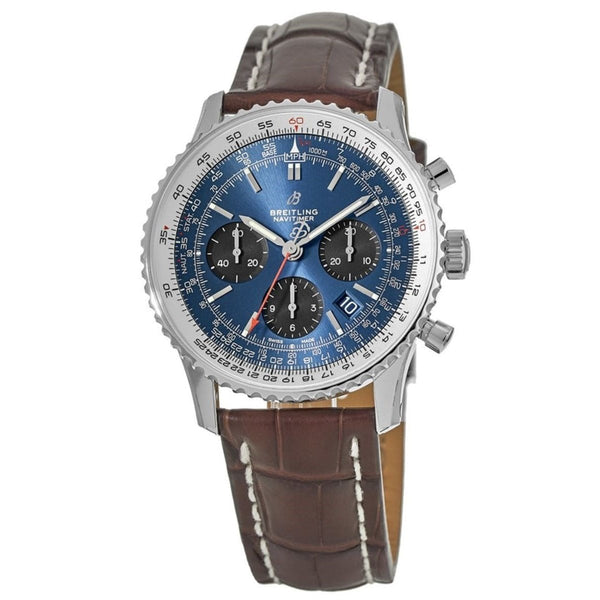 Breitling Men's AB012121-CA04-739P Navitimer 1 B01 Chronograph Brown Leather Watch