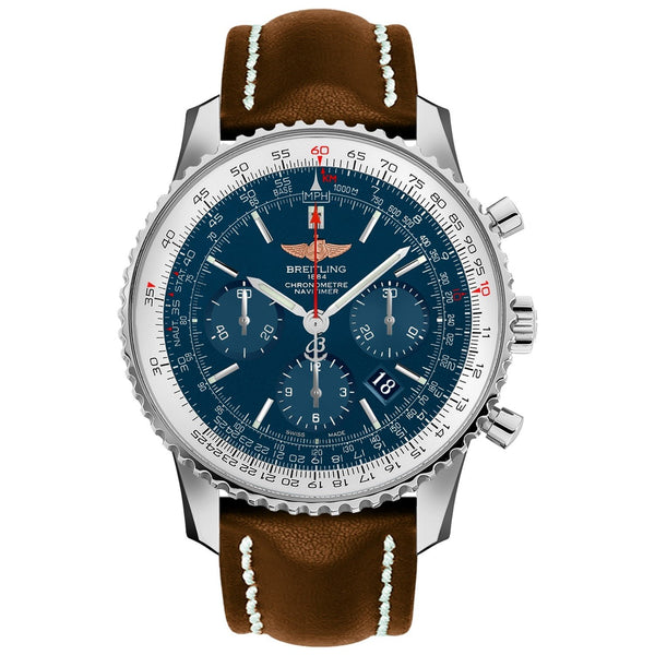 Breitling Men's AB012721-C889-443X Navitimer Chronograph Brown Leather Watch