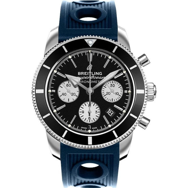 Breitling Men's AB016212-BG82-211S Superocean Heritage II Chronograph Blue Rubber Watch